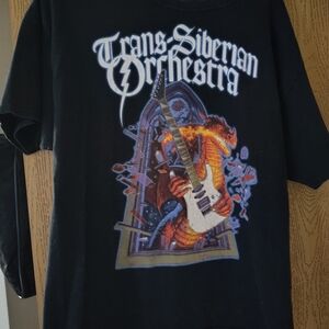 Trans-Siberian Orchestra Graphic Tee with Orange Dragon XL